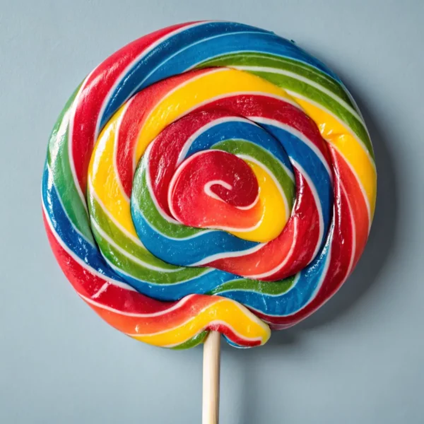 Rainbow Swirl Lollipops